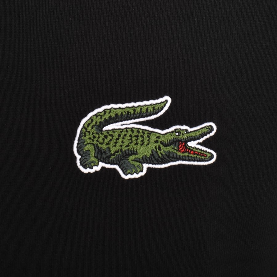 Lacoste Half Zip Logo Sweatshirt Black